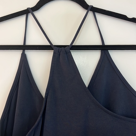 Navy Summer Slip Dress - URBAN OUTFITTERS - Picture 4 of 5
